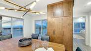 The dining room features a gorgeous table with seating for 10...
