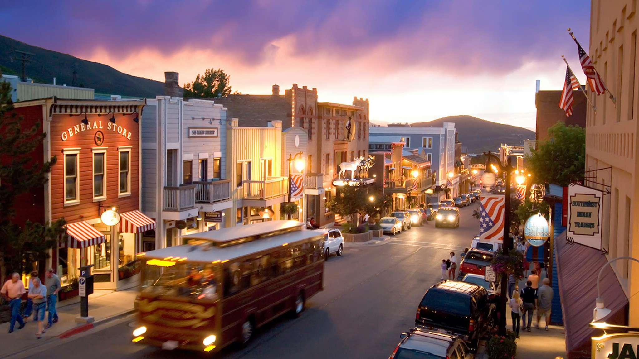 Historic Main Street with numerous shops and restaurants to explore!