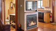 gas fireplace is main source of heat