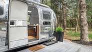 Small deck and entry to the airstream