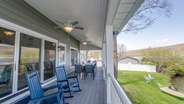 Porch overlooking the lake