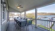 Large porch and outdoor dining space