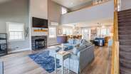 Living room with gas fireplace