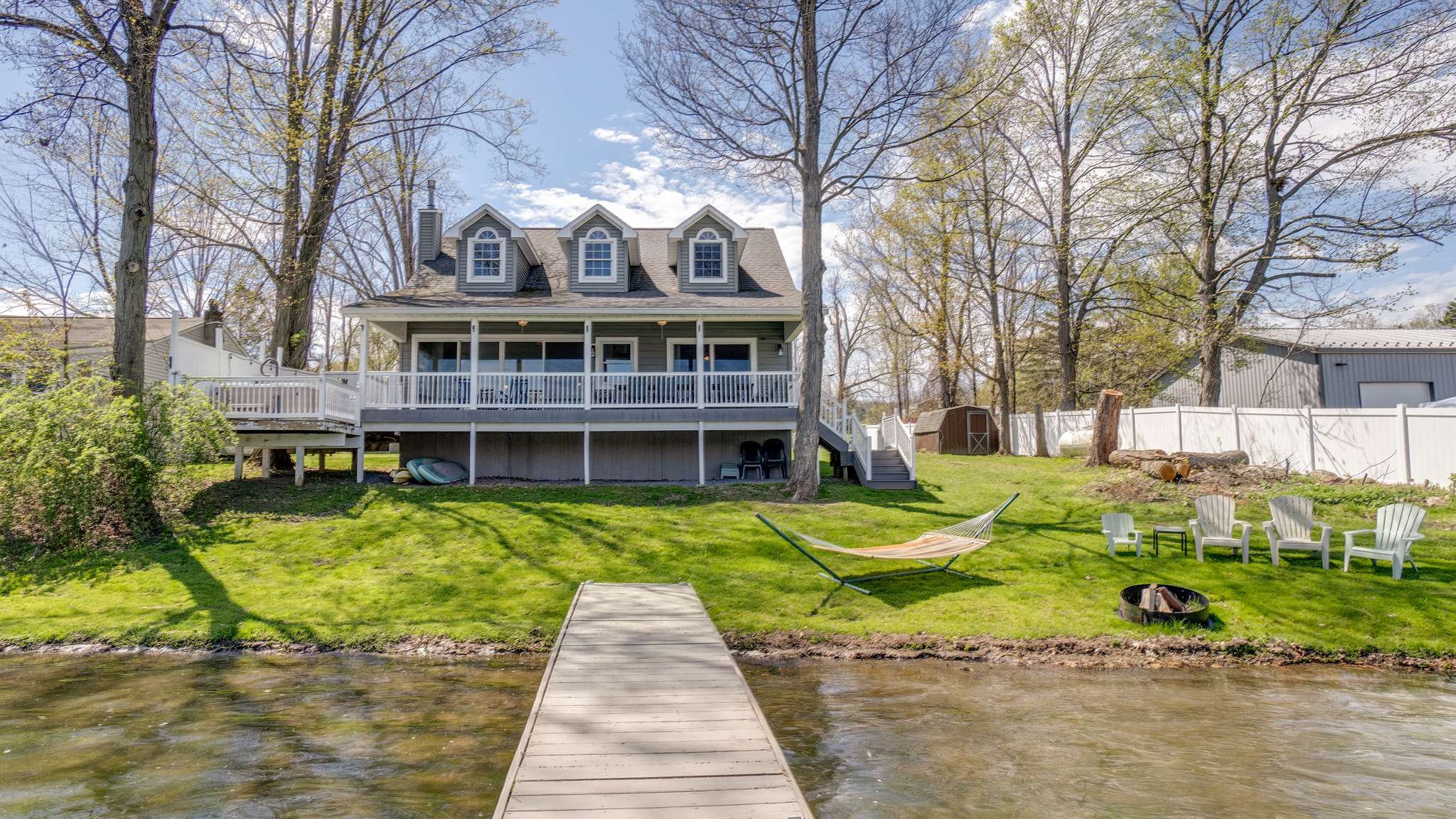 View of the house from the lake