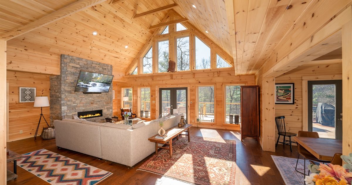 Upscale vacation rental home with game room and fire pit. White