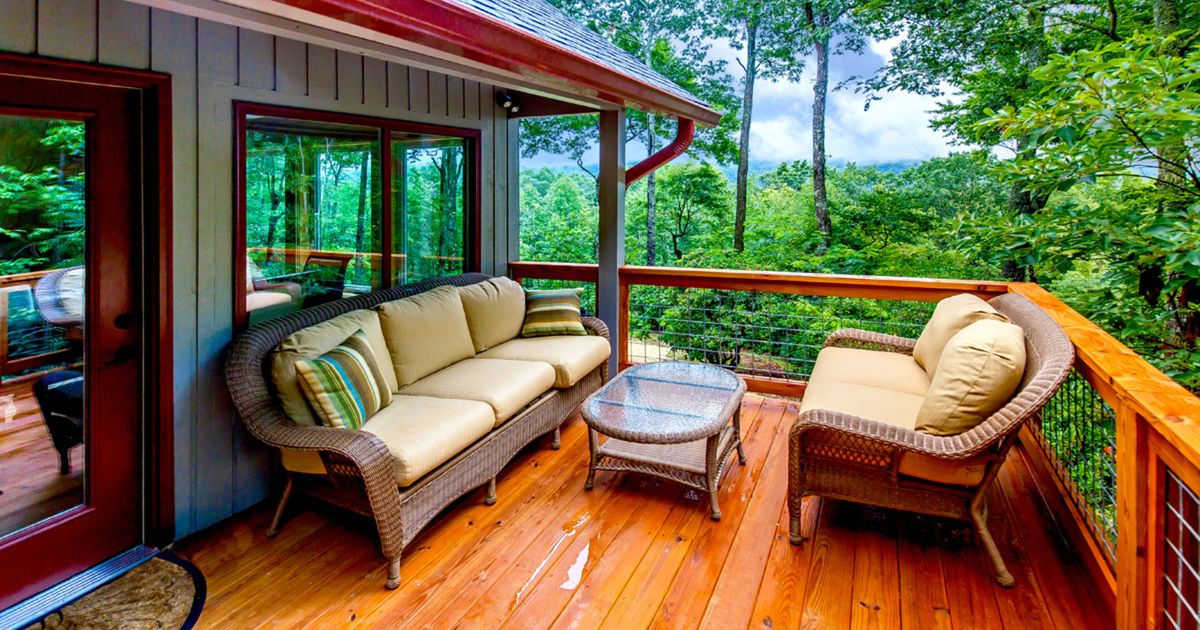 Big views in this vacation rental home in Brevard, NC White Squirrel