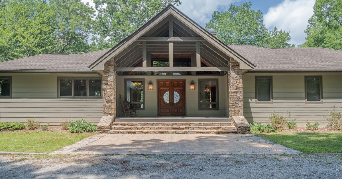 Dupont Mountain Lodge is a luxury custom home. White Squirrel Realty