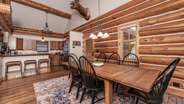 Open dining room off kitchen and living room