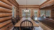 Open dining room off kitchen and living room