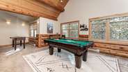 Lower level rec room with pool table and wet bar!