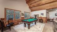 Lower level rec room with pool table and wet bar!