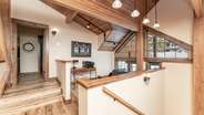 Upstairs loft area with desk