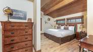 Upstairs king suite with attached bathroom