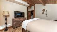 Upstairs queen suite with attached bathroom