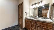 Lower level king suite attached bathroom