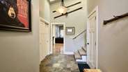 Entering from the front door